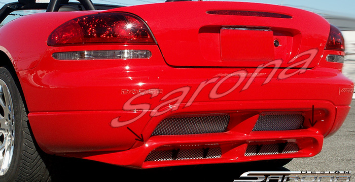 Custom Dodge Viper Rear Add-on  Coupe Rear Lip/Diffuser (2003 - 2010) - $590.00 (Part #DG-002-RA)